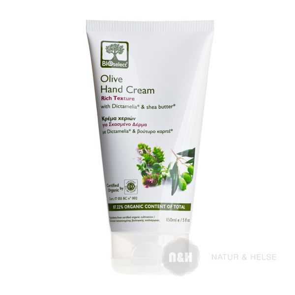 Olive Hand Cream Rich Texture Bioselect �kologisk